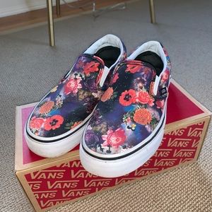 Floral Slip On Vans